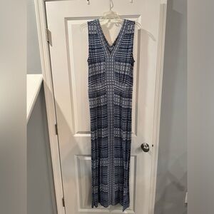Tommy Bahama maxi dress blue white M medium